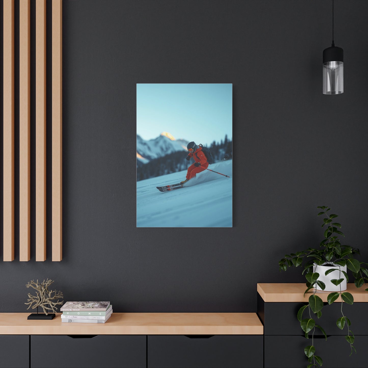 Masterpiece Skiing Art Vision Wall Art & Canvas Print