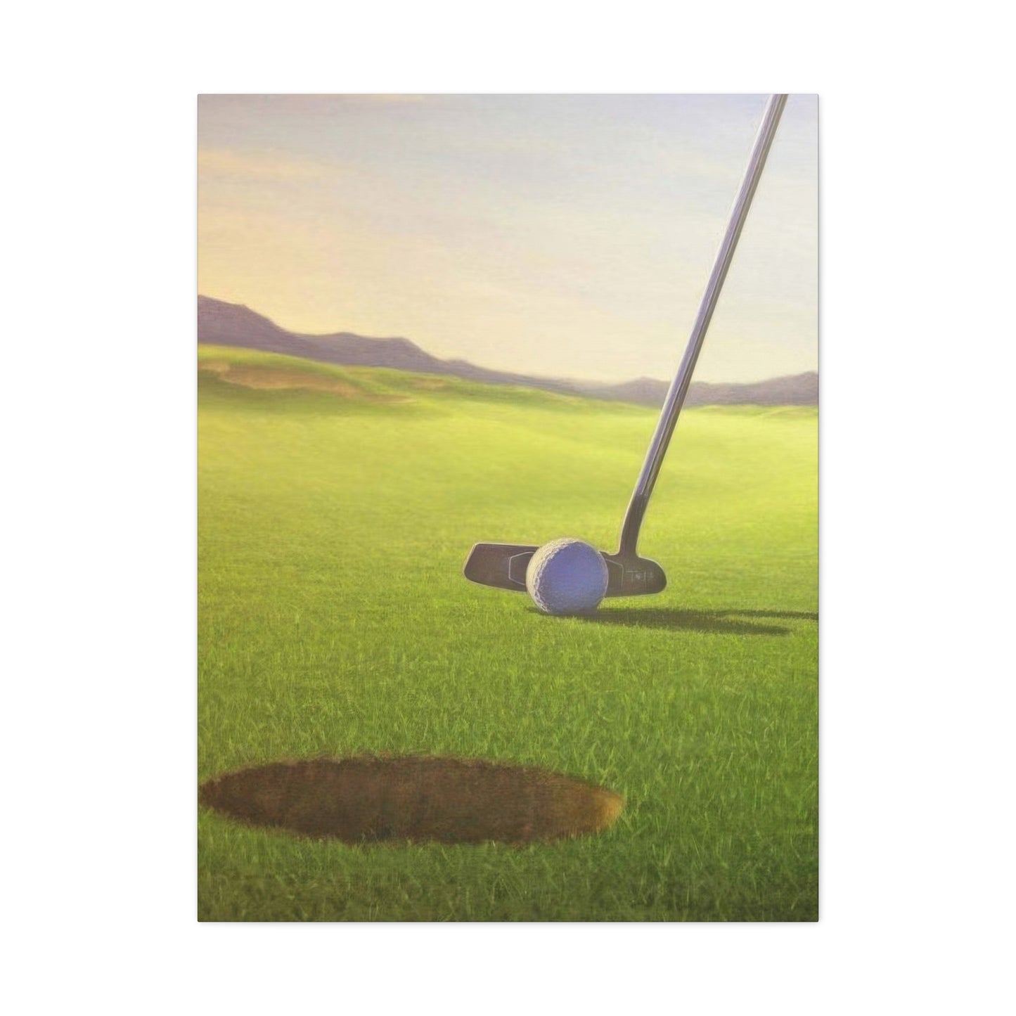 Golf Cup Ball Closeup Wall Art & Canvas Prints