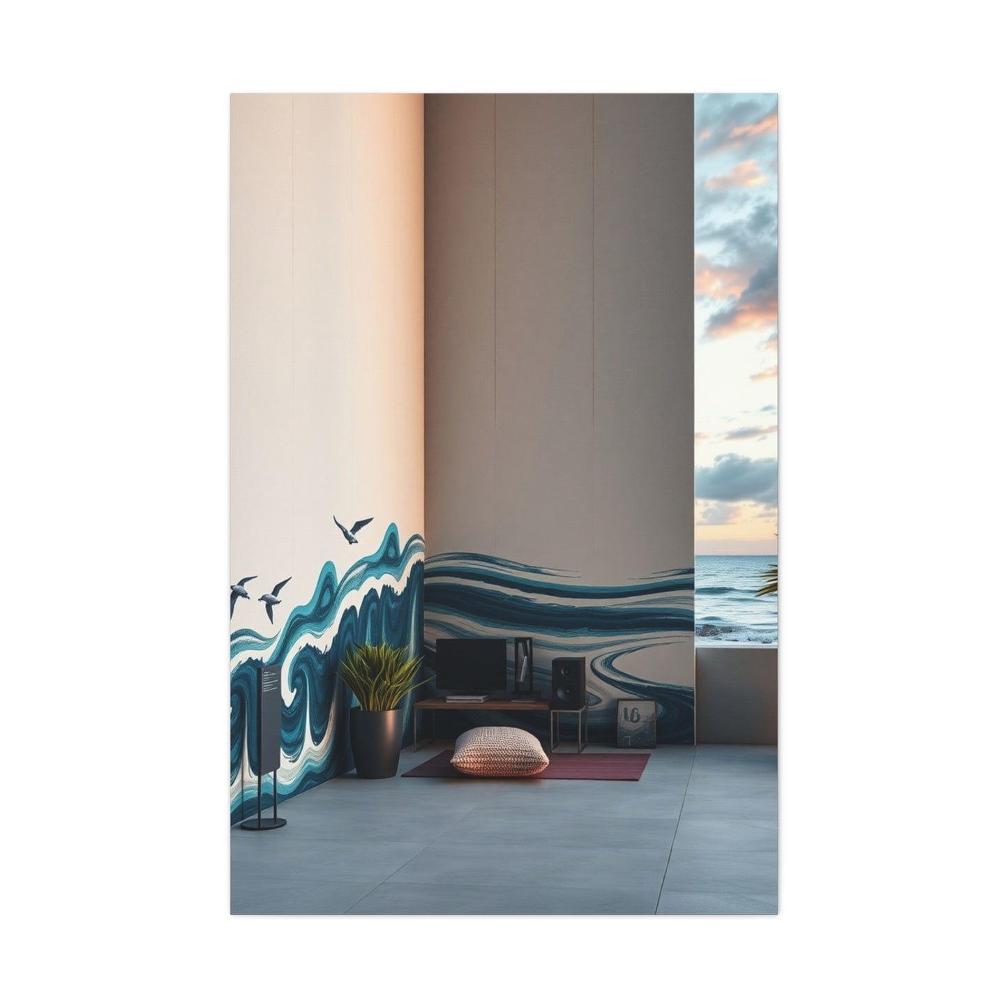 Coastal Chic Impression Wall Art & Canvas Print