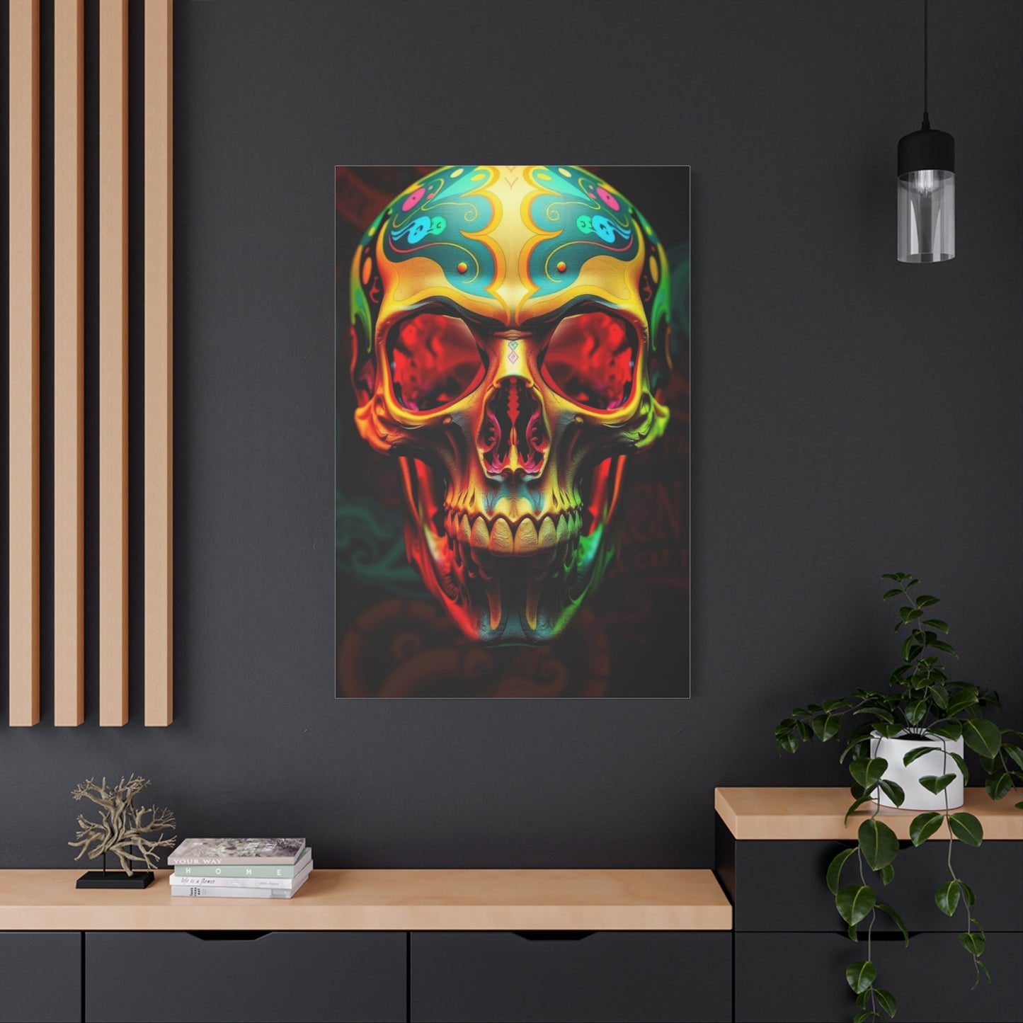Ethereal Skull Illusion Wall Art & Canvas Print