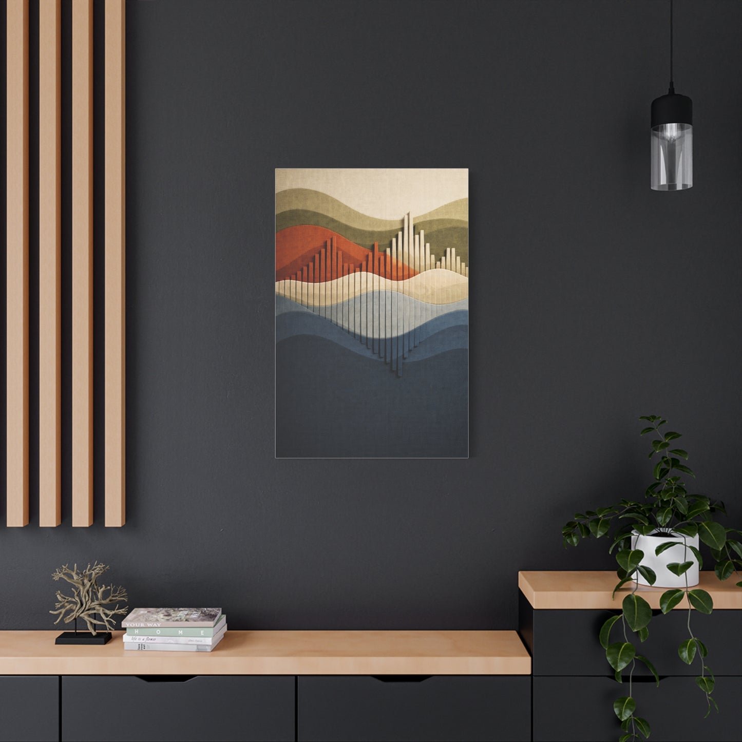 Futuristic Soundform Resonance Wall Art & Canvas Print