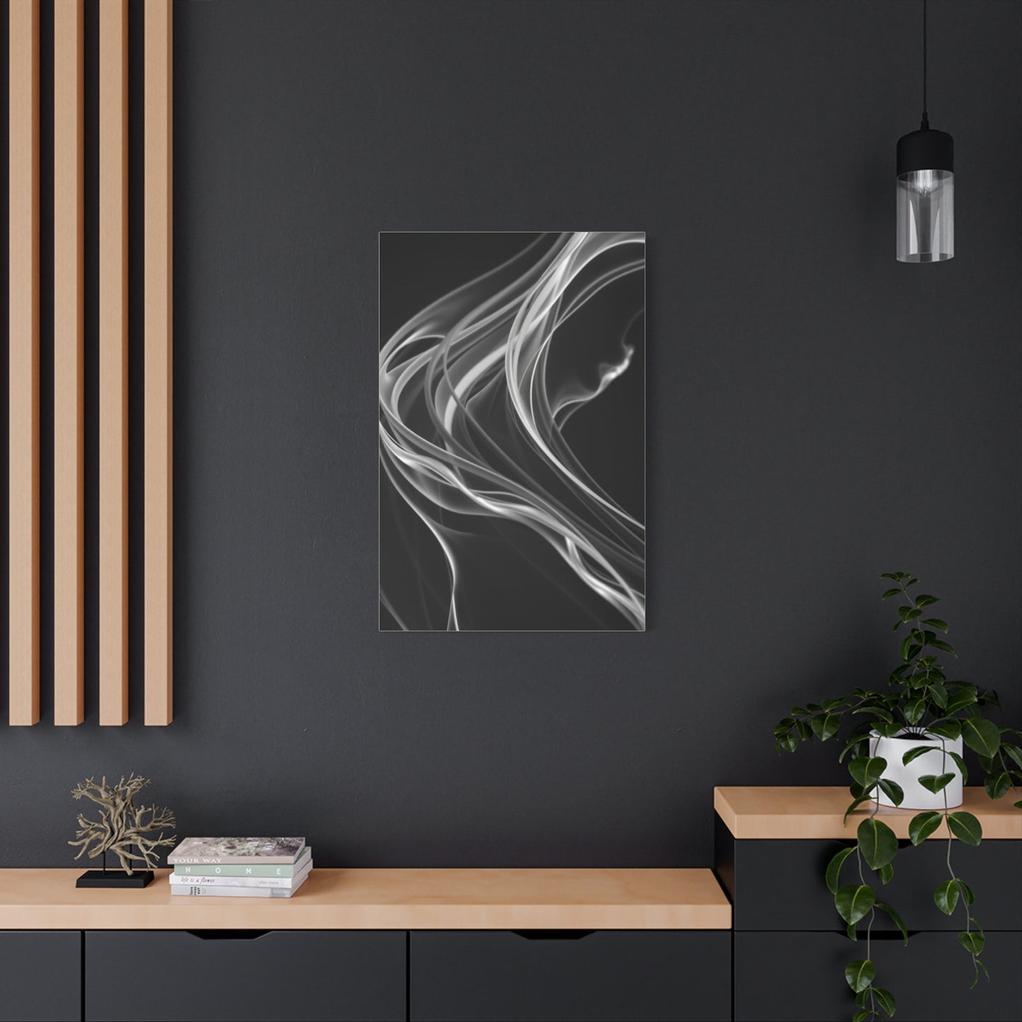 Vision Black and White Abstract Art Art Wall Art & Canvas Print