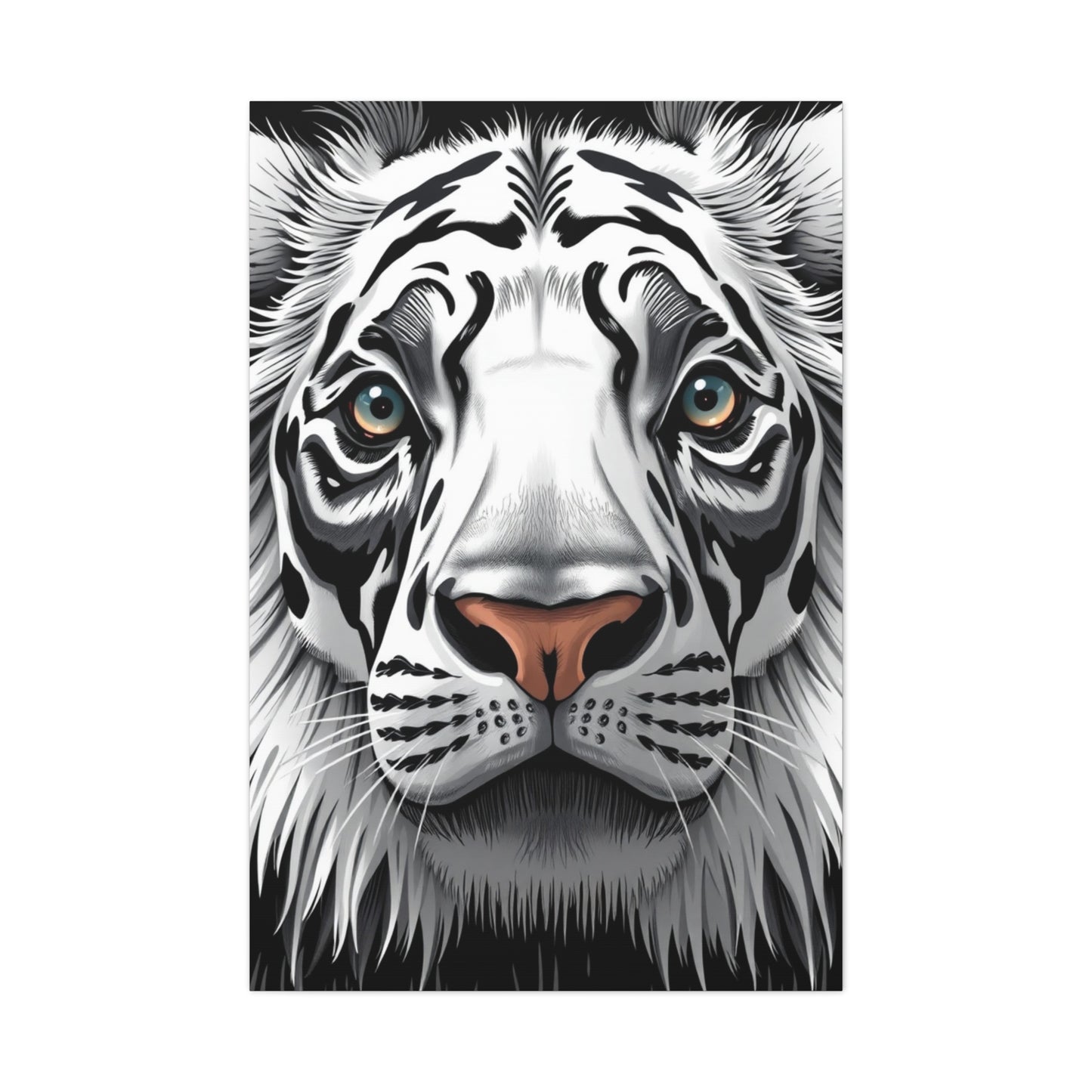 Black and White Illustrations Art Luxury Canvas Wall Art & Canvas Print