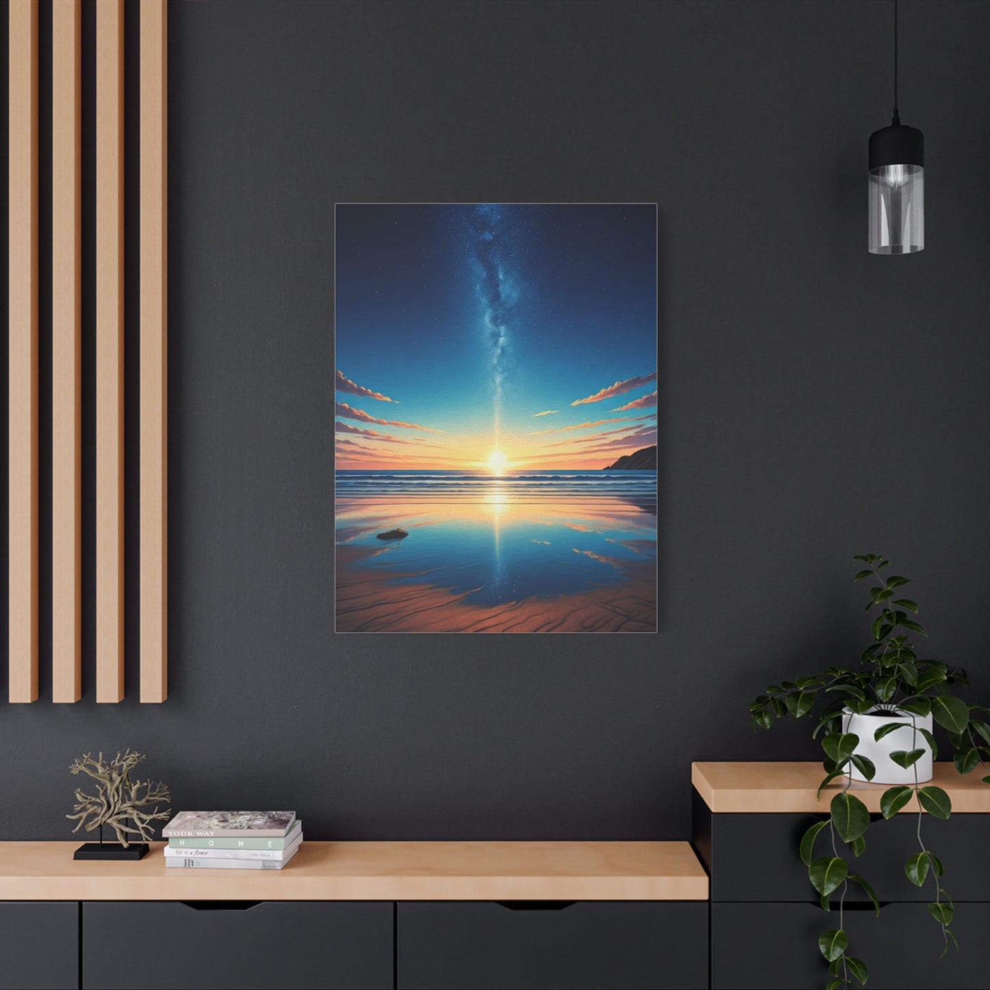 Starry Horizon Sunset Reflection Wall Art & Canvas Prints