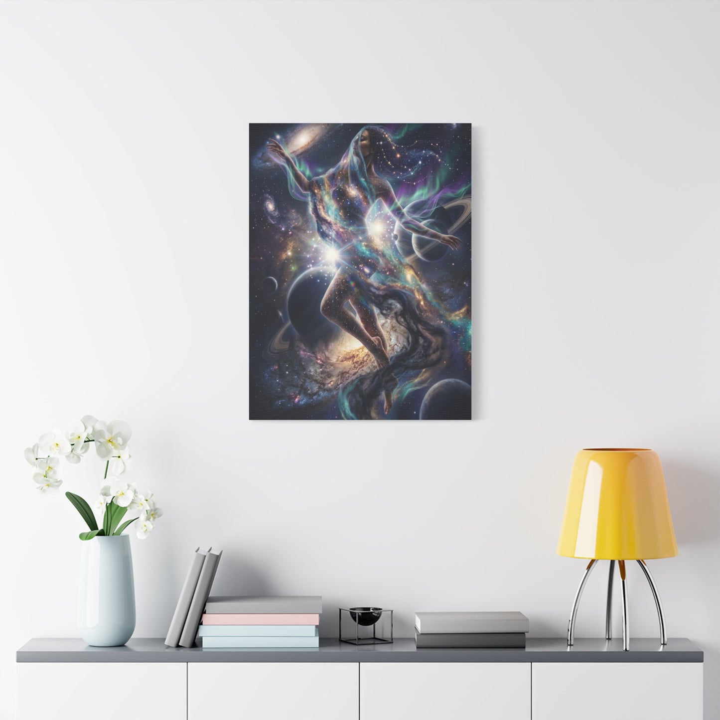 Celestial Cosmic Figure Wall Art & Canvas Print