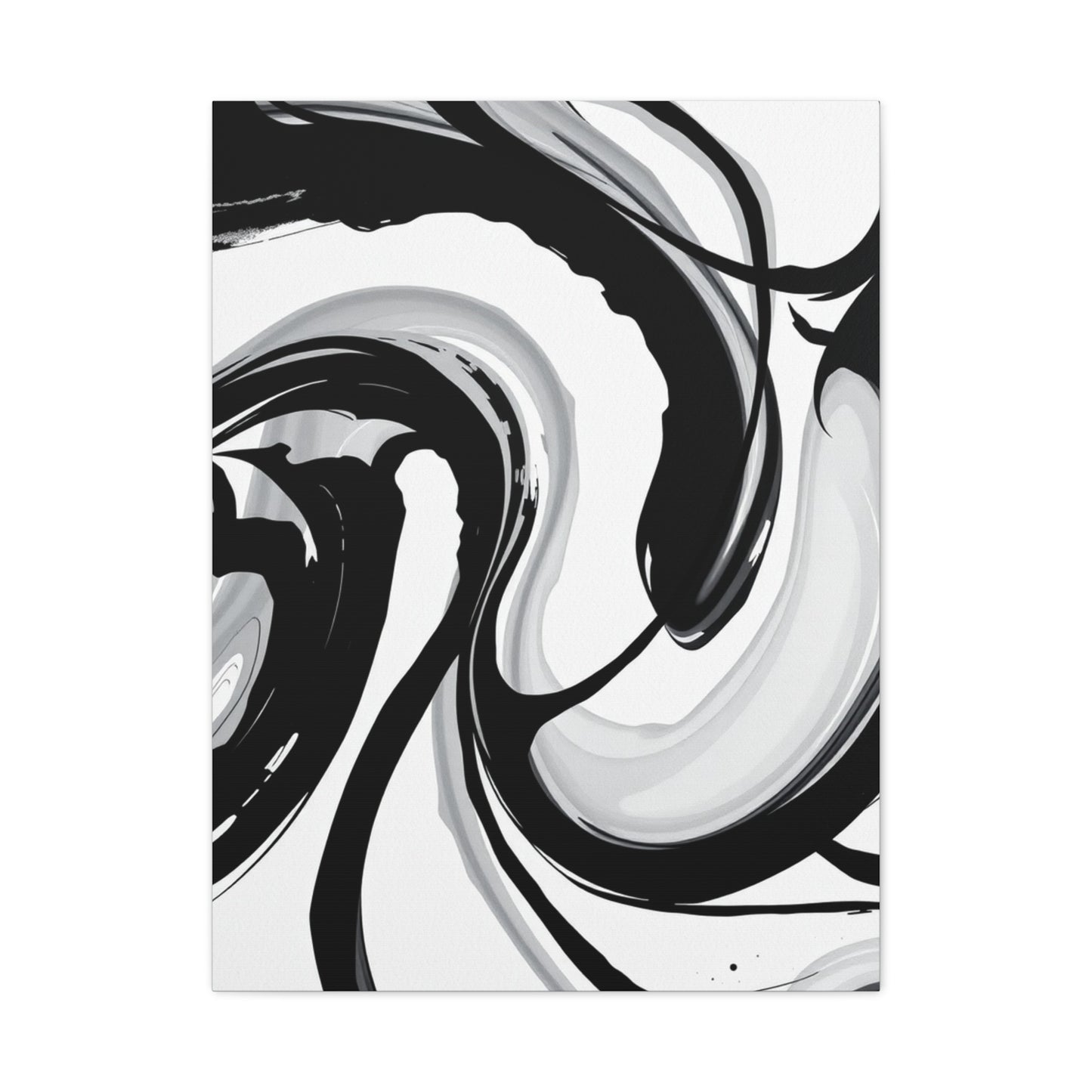 Black and White Abstract Art Refined Canvas Wall Art & Canvas Print