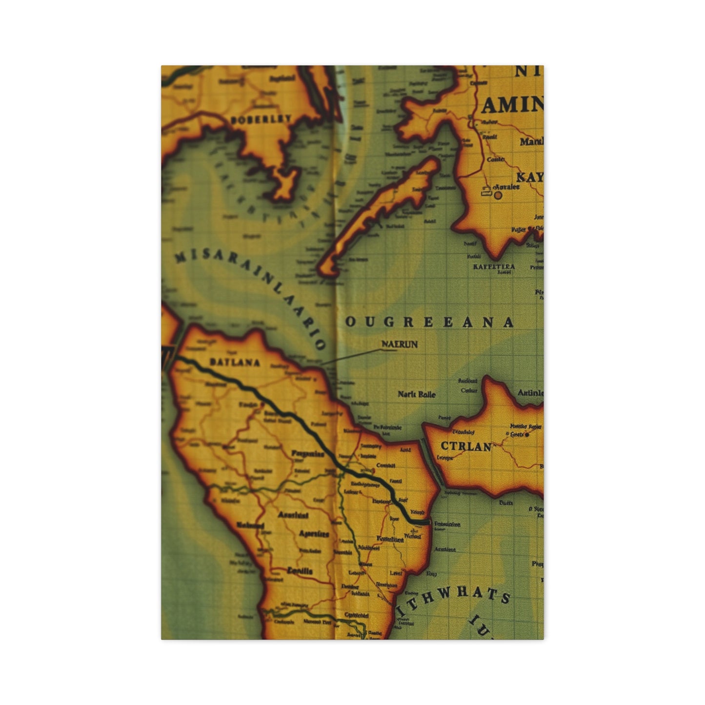 Antique Maps Art Supreme Gallery Wall Art & Canvas Print