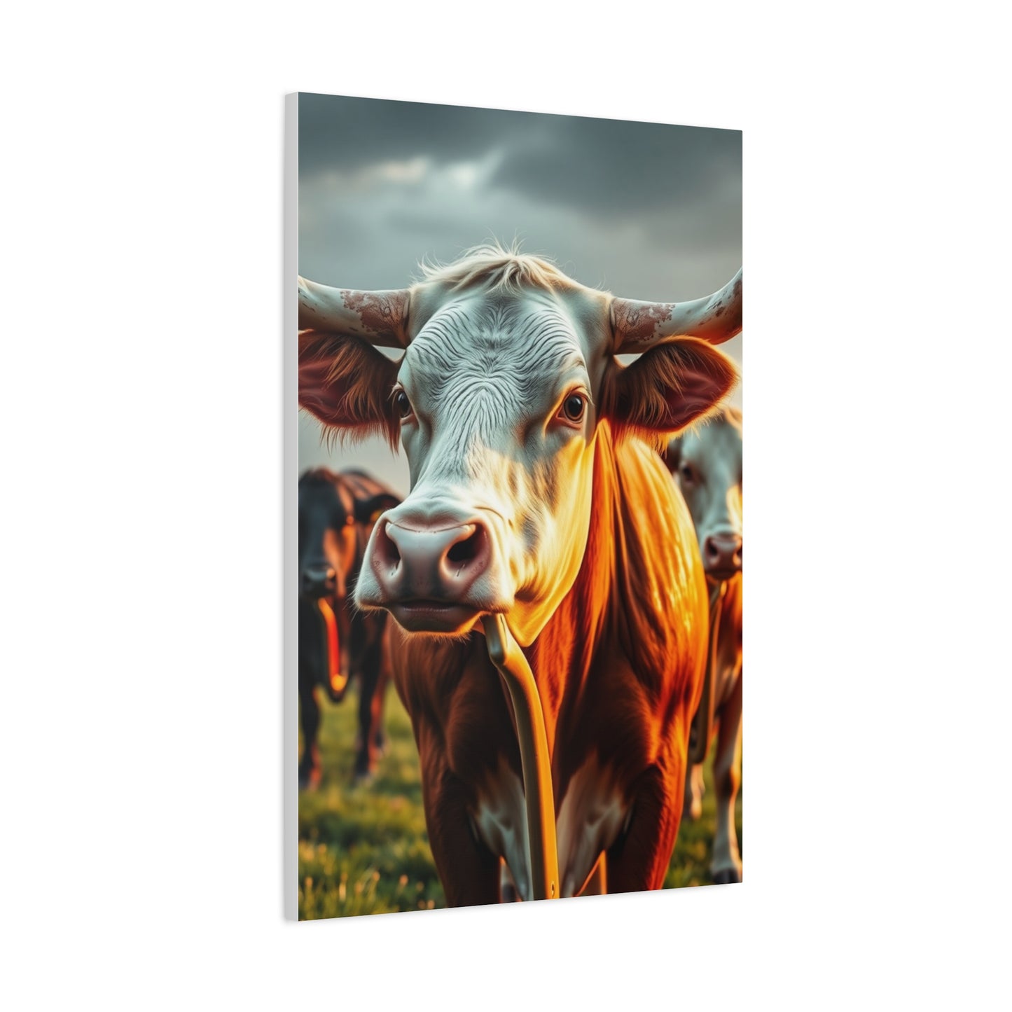 Aristocratic Bovines Masterpiece Wall Art & Canvas Print