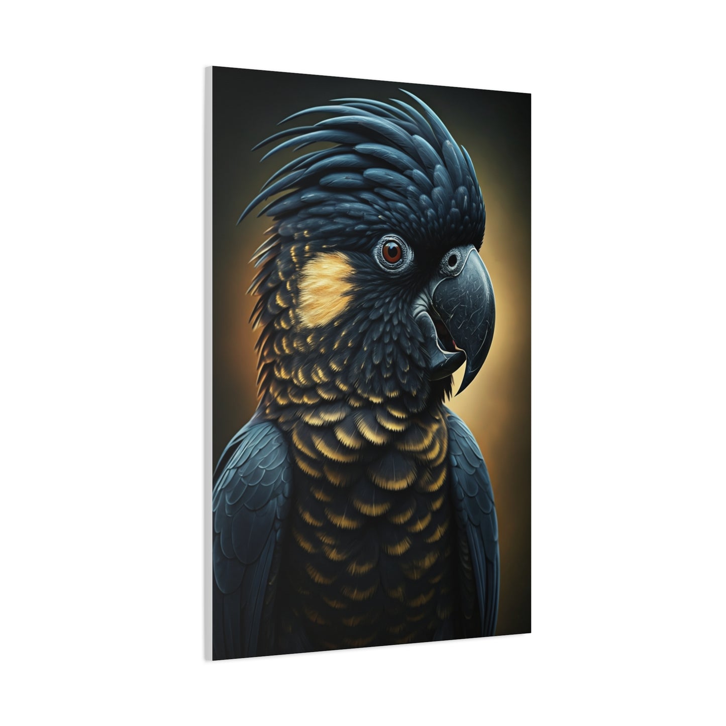 Majestic Black Cockatoo Portrait Wall Art & Canvas Prints