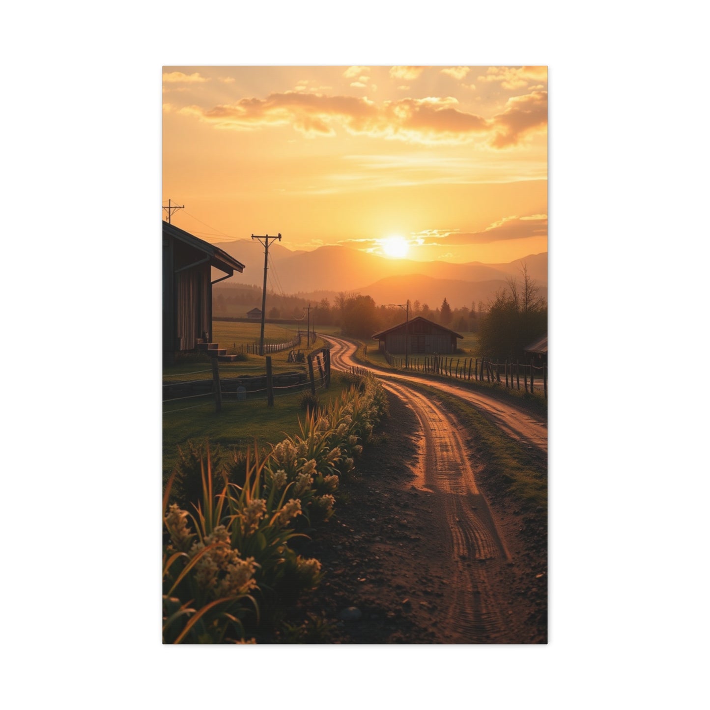 Tranquil Pastures Canvas Wall Art & Canvas Print
