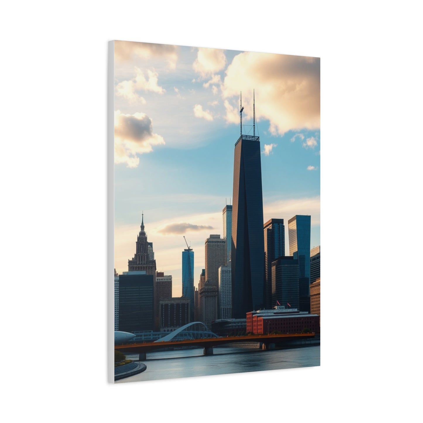 Chicago Skylines Art Luxury Canvas Wall Art & Canvas Print