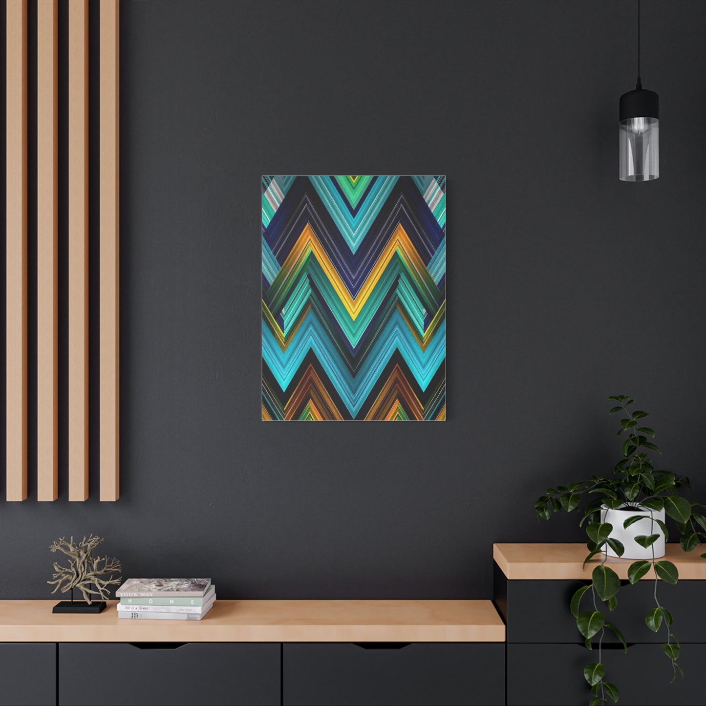 Masterpiece Chevron Pattern Art Vision Wall Art & Canvas Print