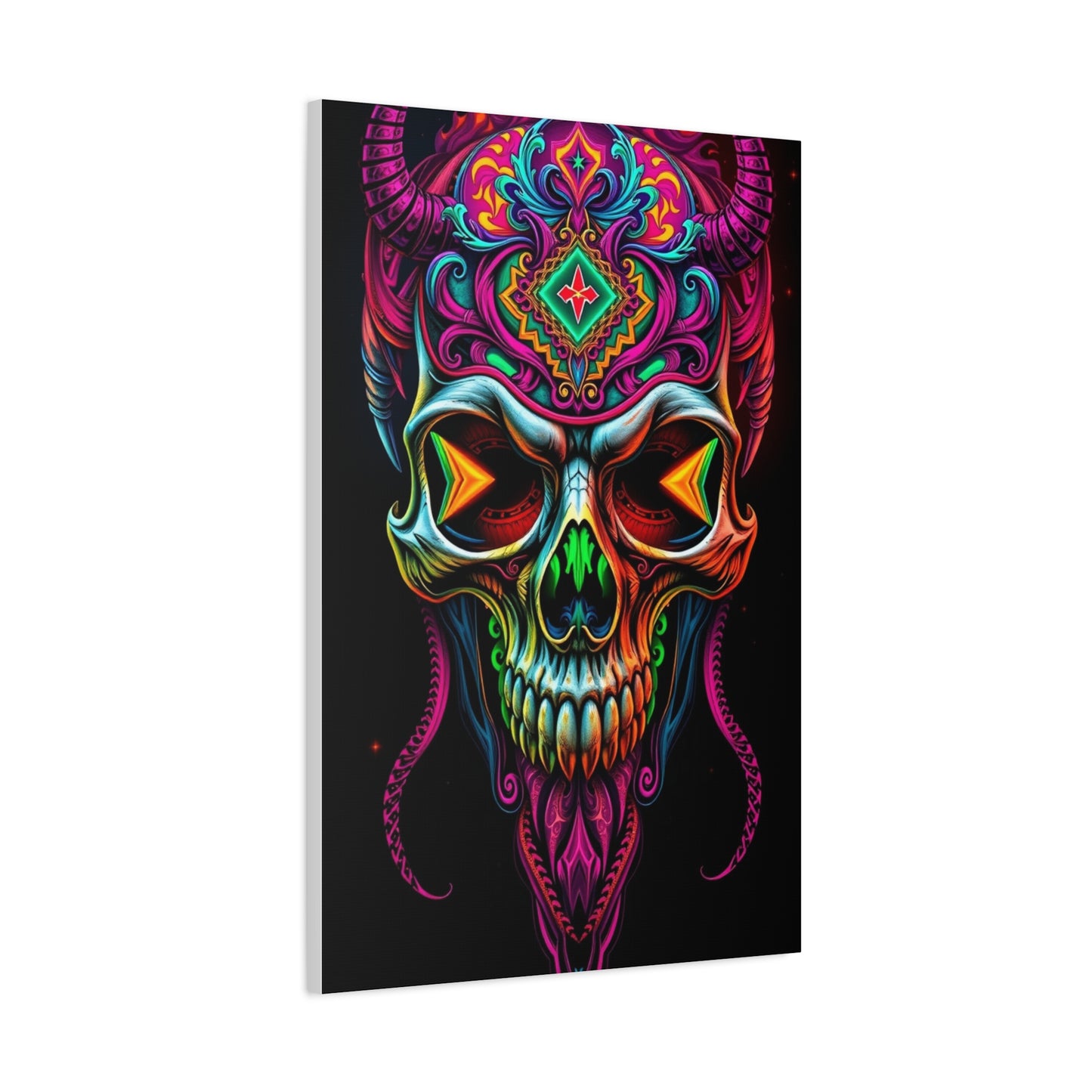 Chimeric Skull Euphoria Wall Art & Canvas Print