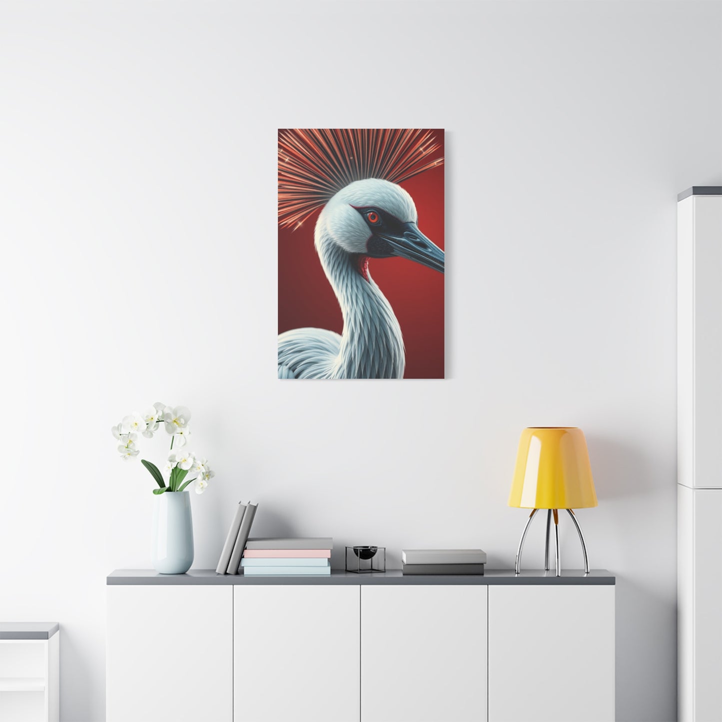 Supreme Crane Bird Art Collection Wall Art & Canvas Print