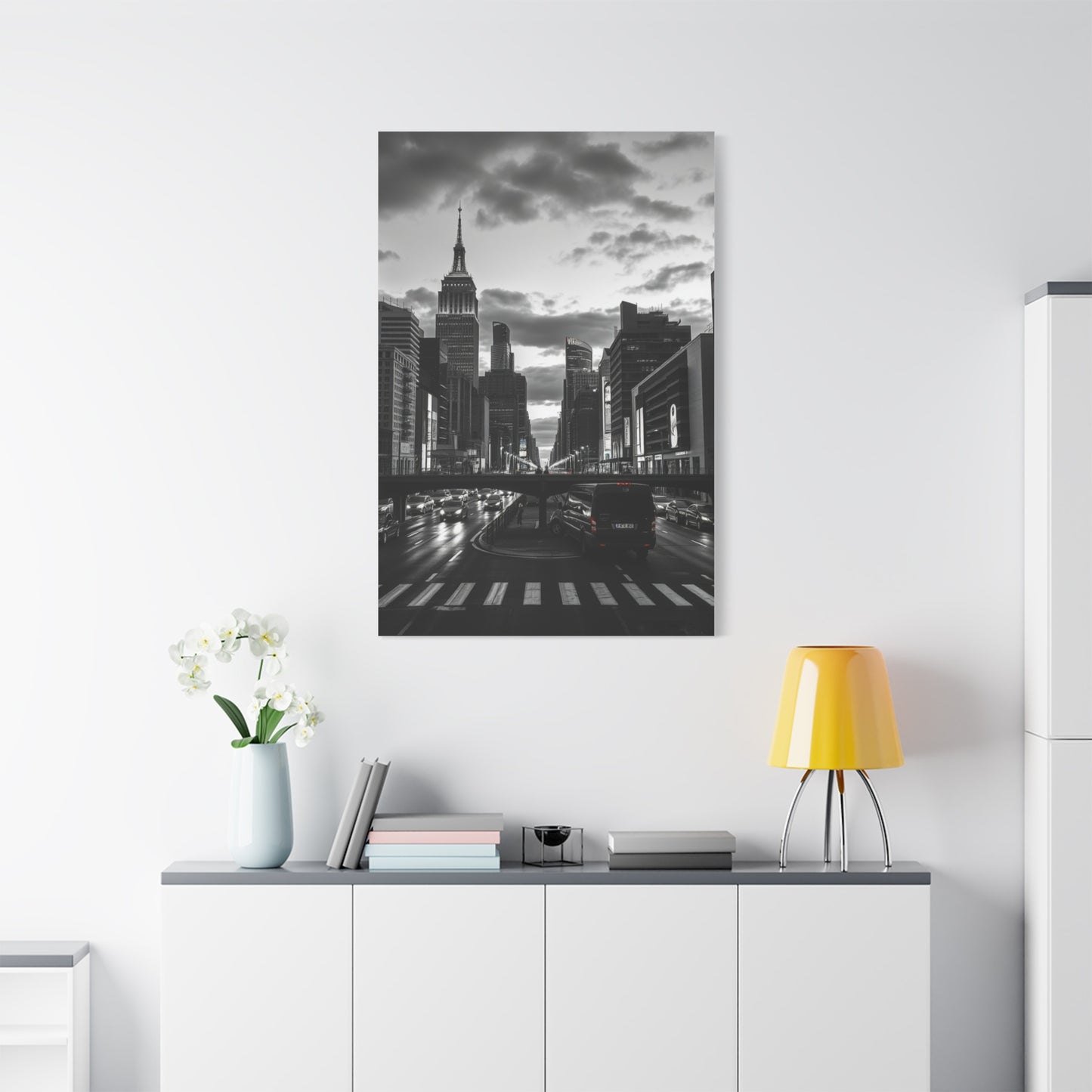 Black & White Cityscapes Art Refined Canvas Wall Art & Canvas Print