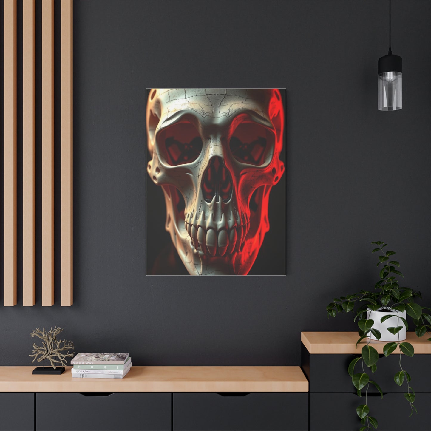 Celestial Cranium Elegance Wall Art & Canvas Print