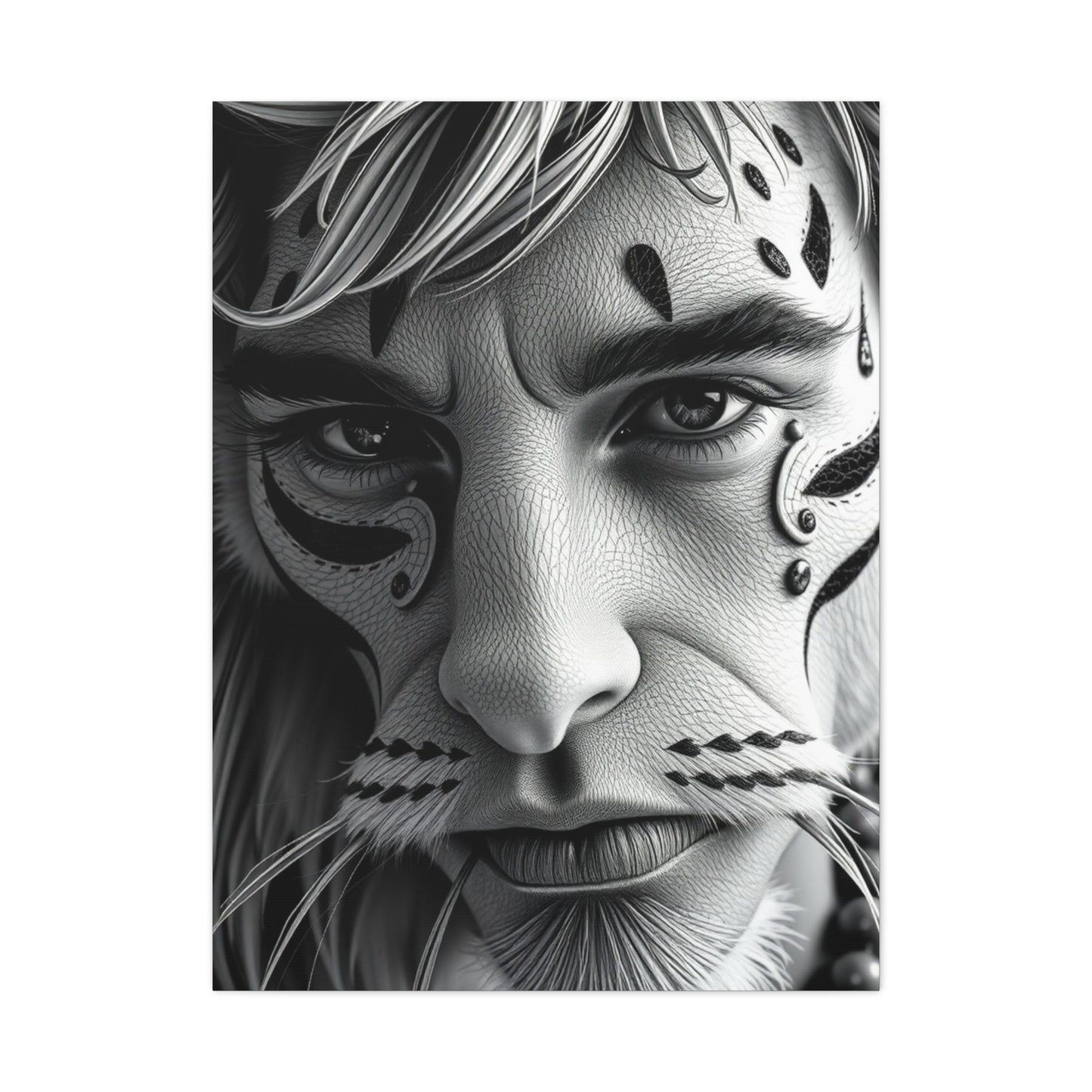 Masterpiece Black and White Illustrations Art Vision Wall Art & Canvas Print