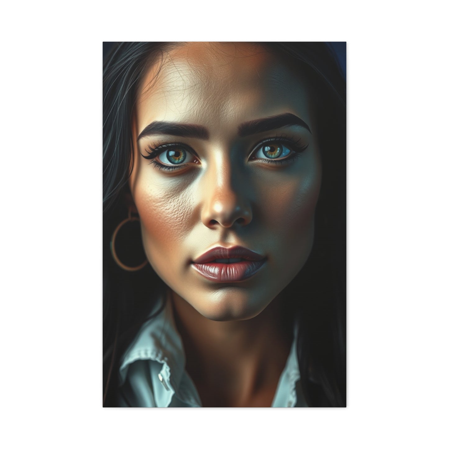 Elite Black, White & Blue Art Vision Wall Art & Canvas Print