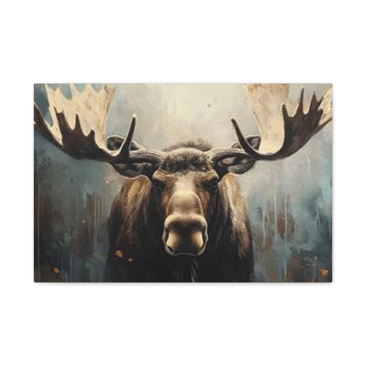 Large Moose Painting Wall Art & Canvas Prints