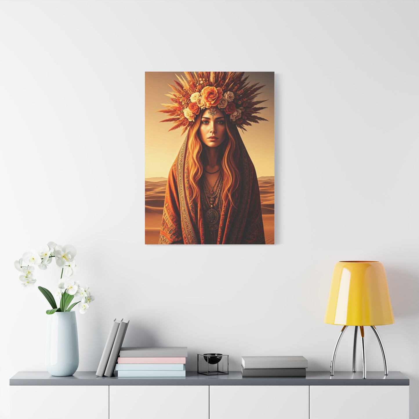 Bohemian Floral Crown Muse Wall Art & Canvas Prints