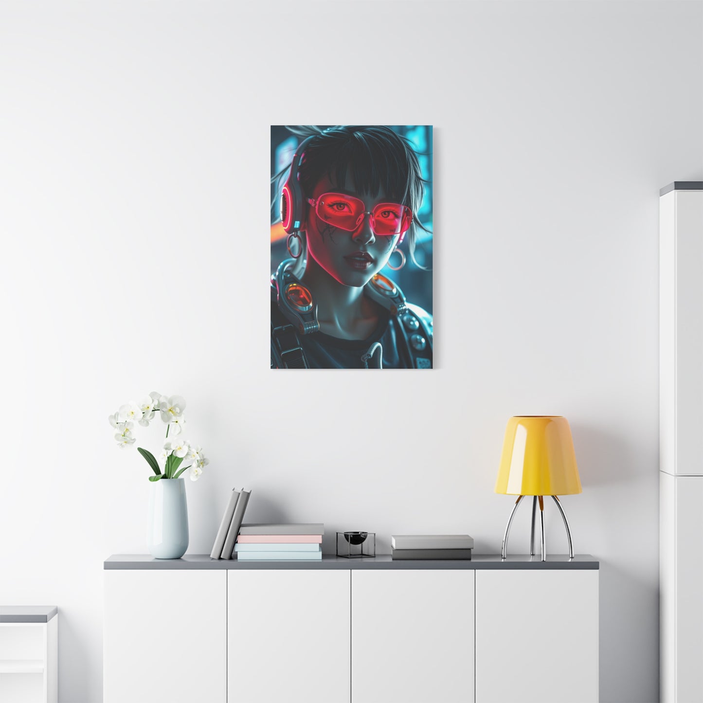 Vision Cyberpunk Art Art Wall Art & Canvas Print
