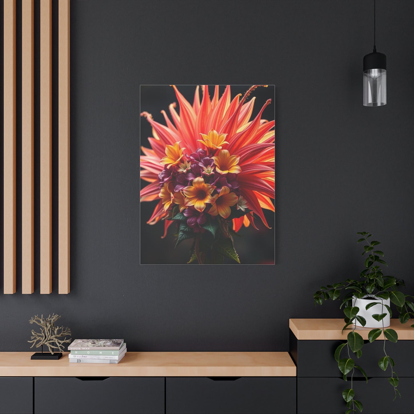 Radiant Blooming Facade Wall Art & Canvas Print