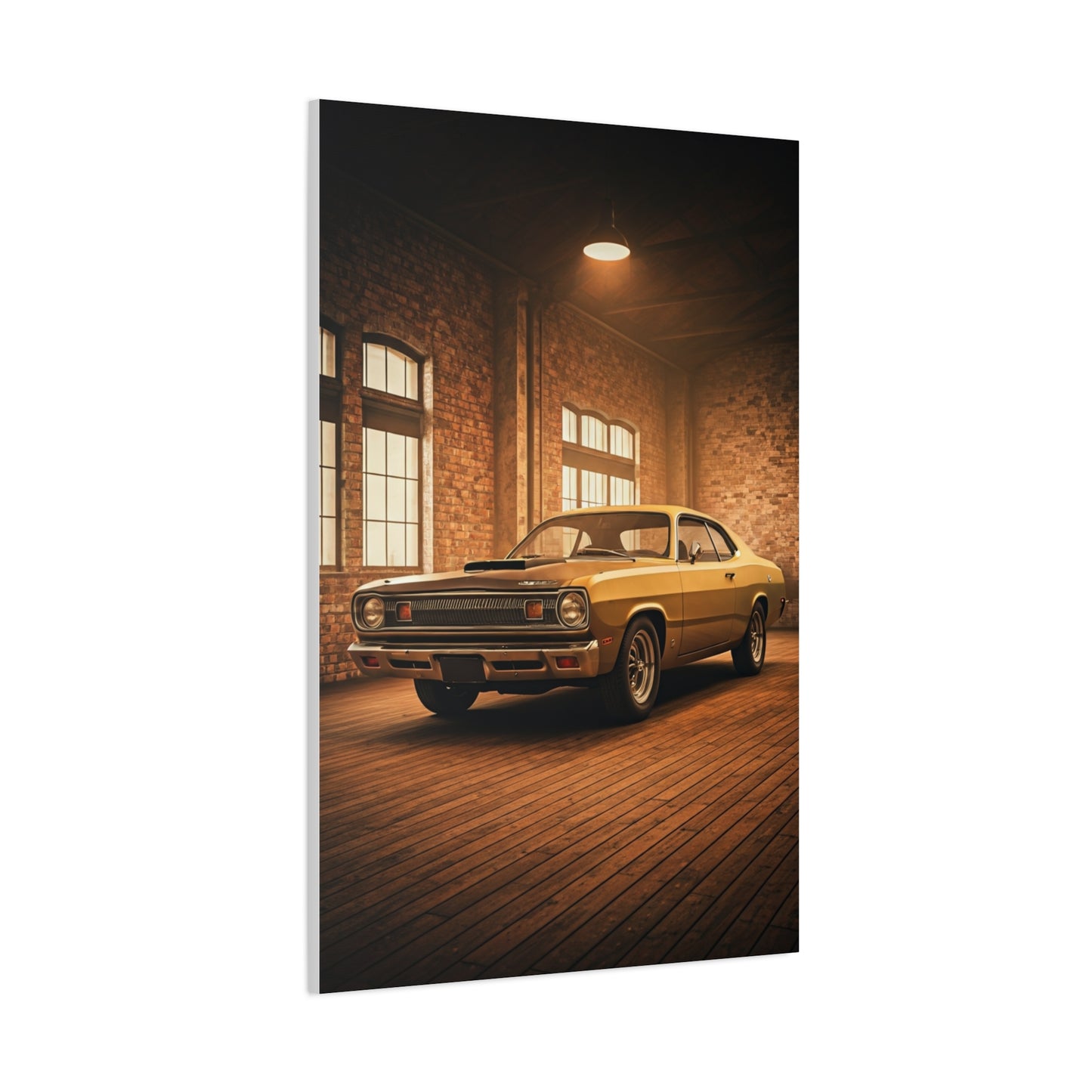 Plymouth Duster 340 Dusty Restoration Shop Wall Art & Canvas Prints