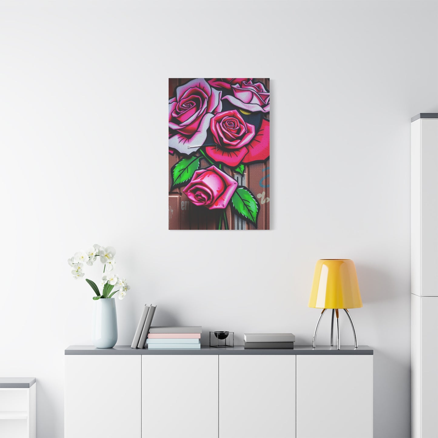 Sublime Rose Graffiti Art Wall Art & Canvas Print