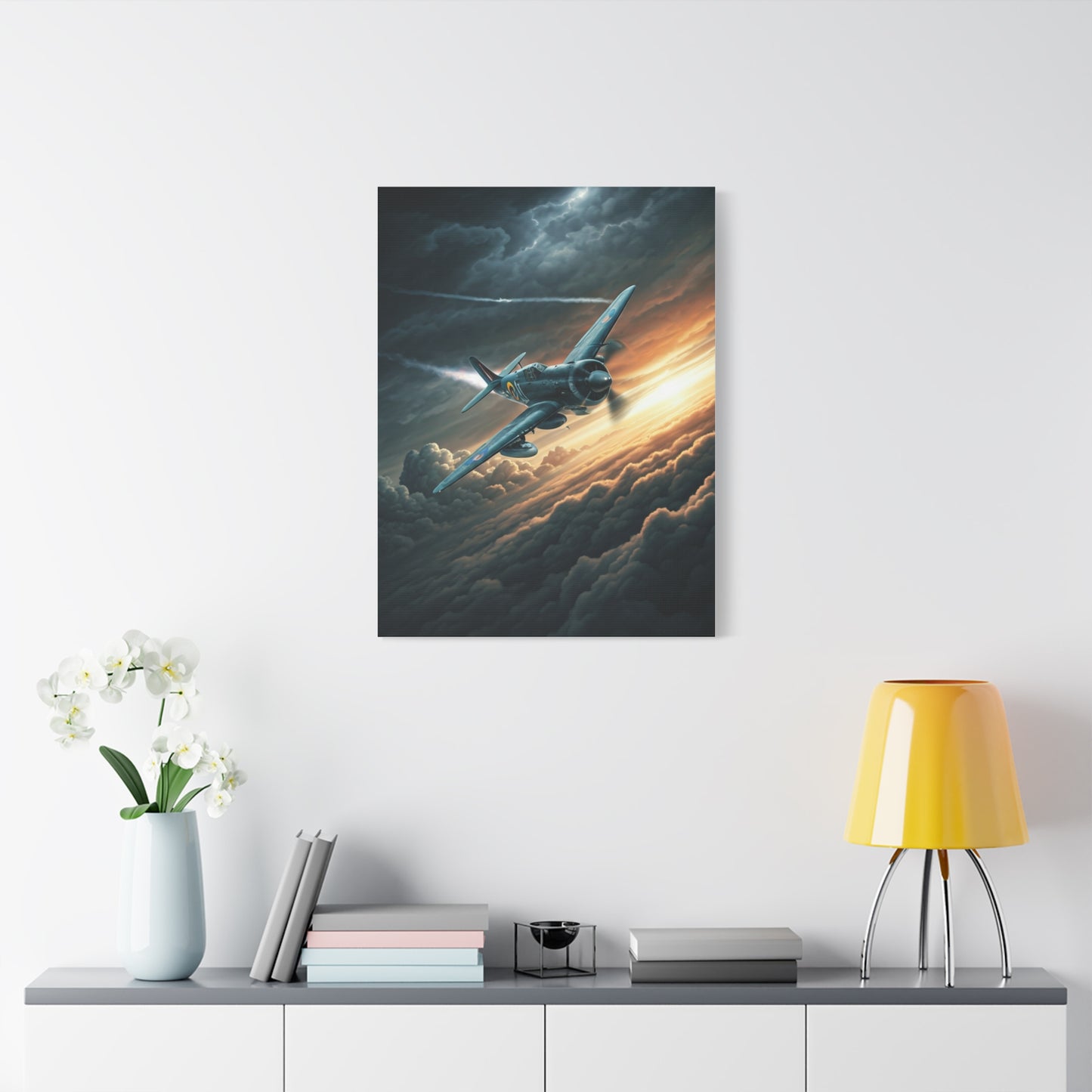 Stormbreaker Fighter Jet Through the Clouds Wall Art & Canvas Prints