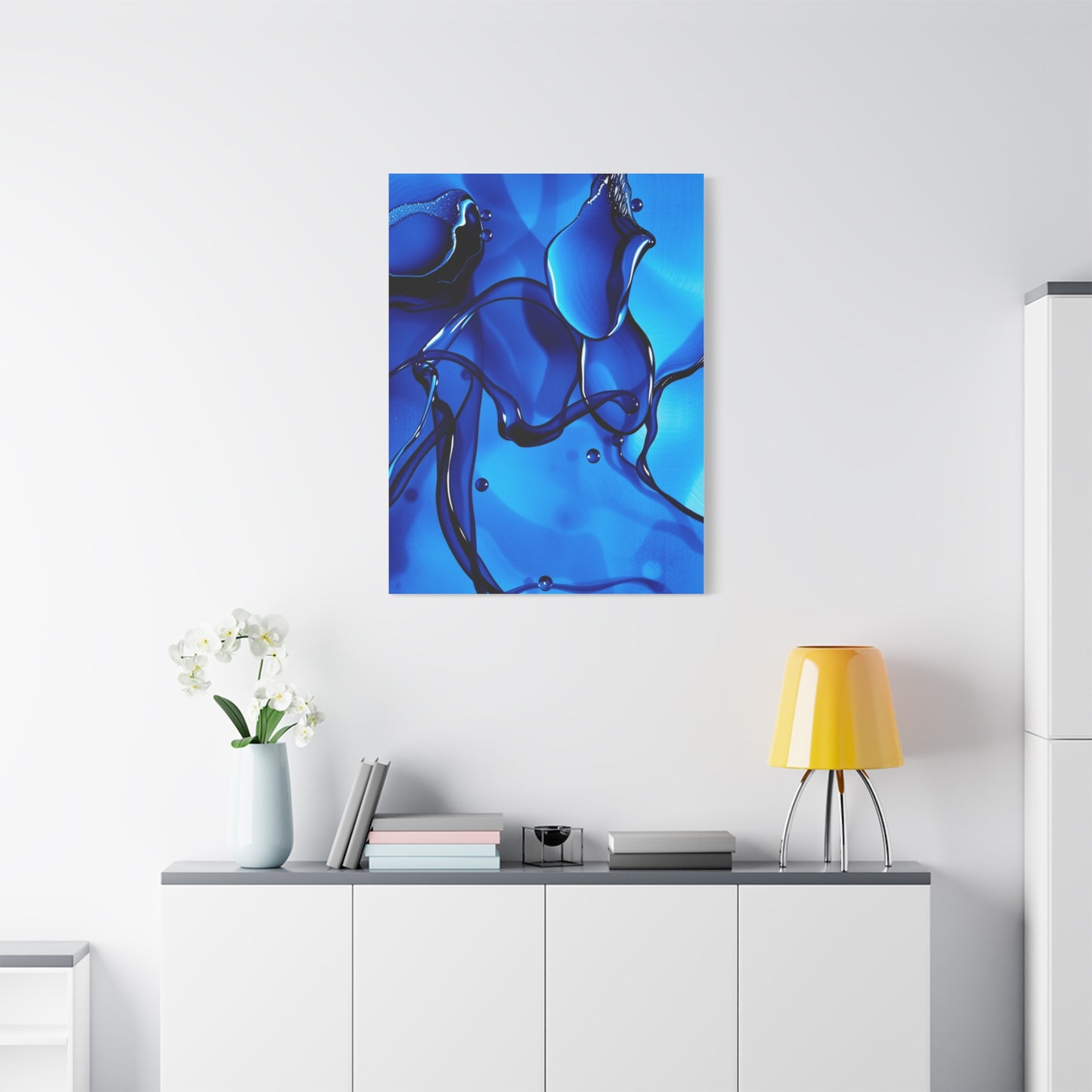 Blue Abstract Art Luxury Canvas Wall Art & Canvas Print