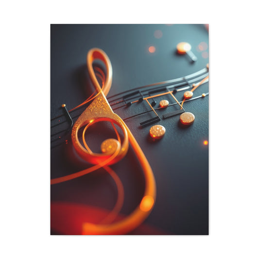 Vision Musical Notes Art Art Wall Art & Canvas Print