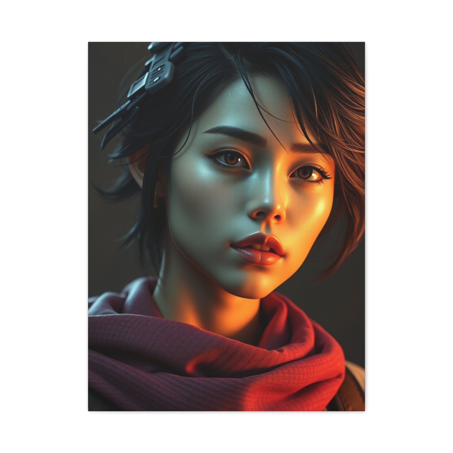 Serene Pixel Serenade Wall Art & Canvas Print