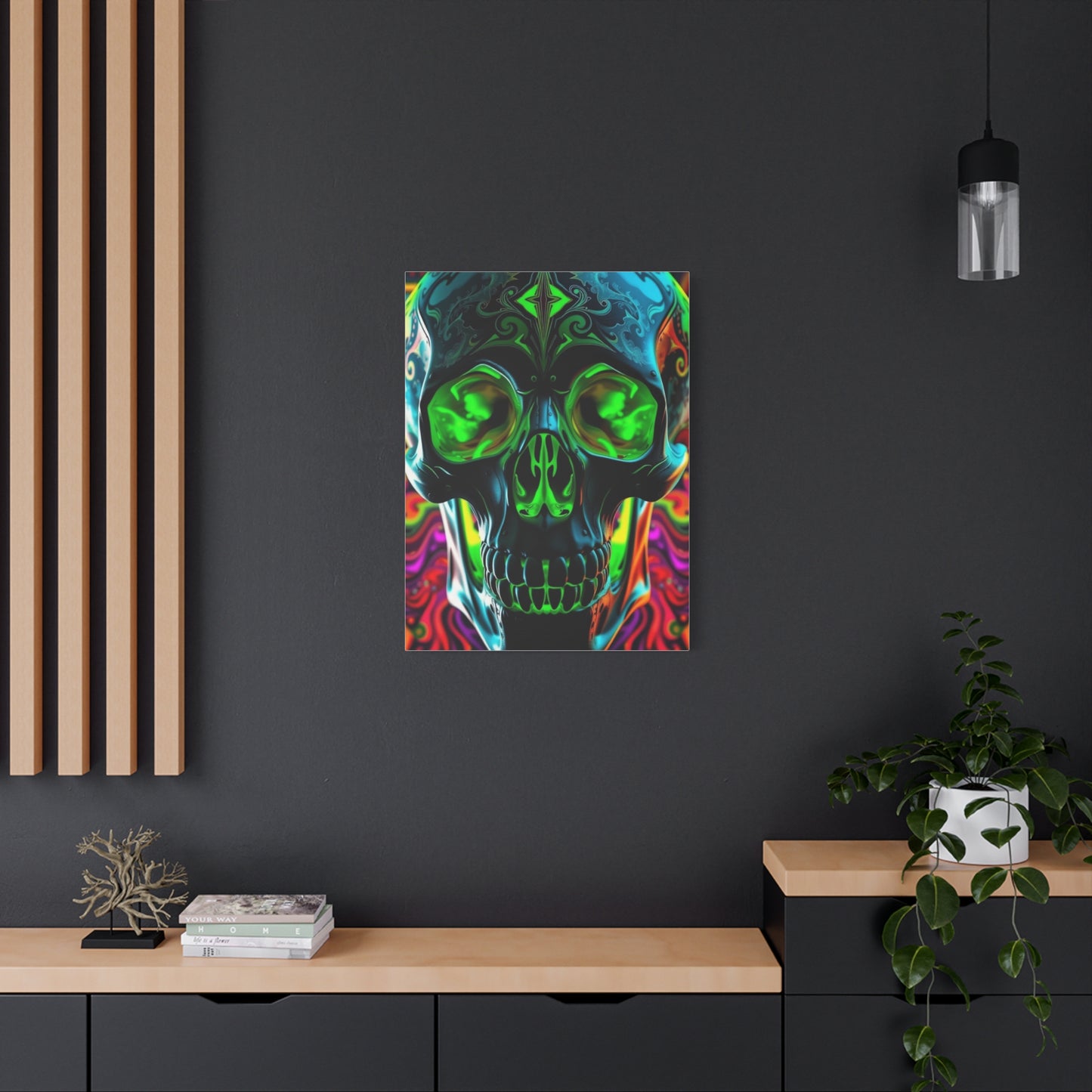 Mystic Skull Kaleidoscope Wall Art & Canvas Print