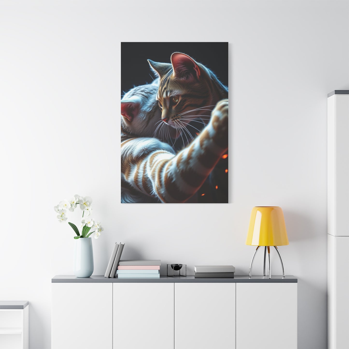 Catfight Art Luxury Canvas Wall Art & Canvas Print