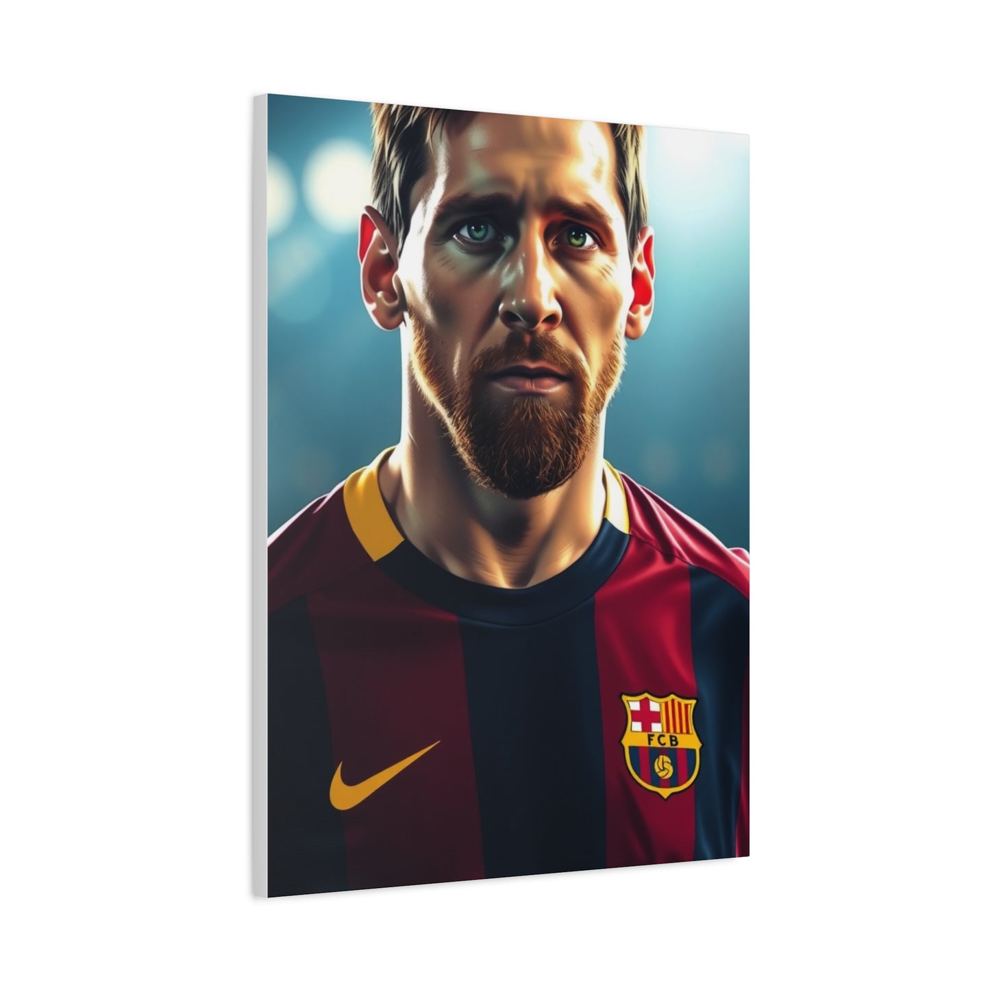 Messi: The Illustrated Icon Canvas Wall Art & Canvas Print