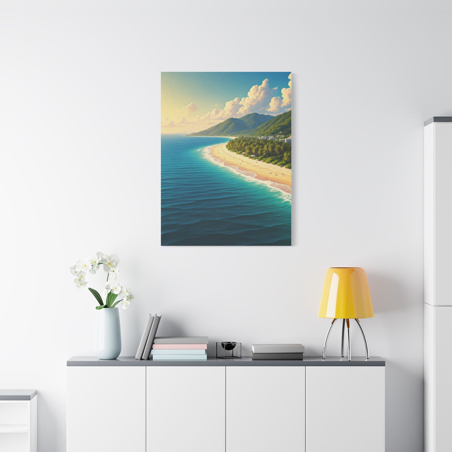 Tropical Coastline Bay Panorama Wall Art & Canvas Prints