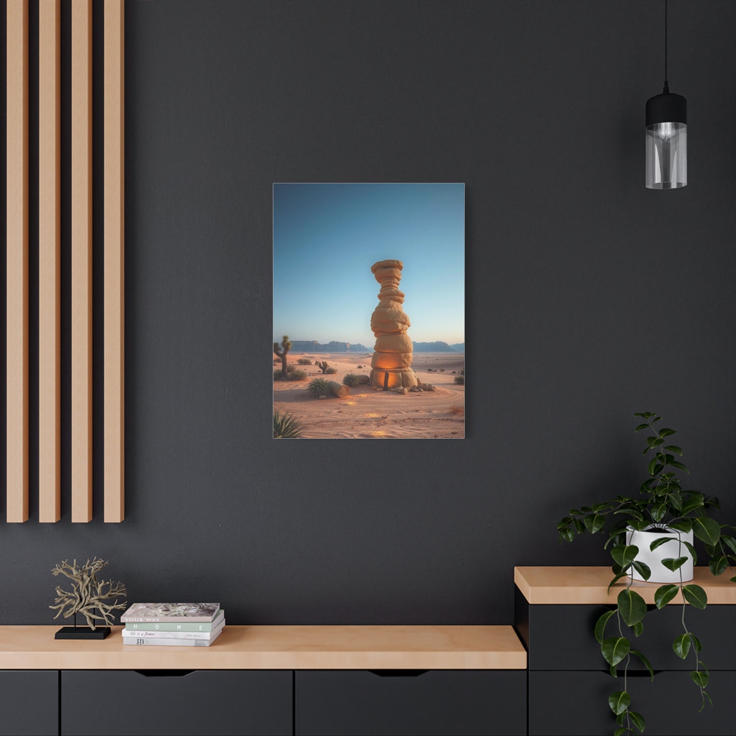 Desert Serenity Portrait Wall Art & Canvas Print