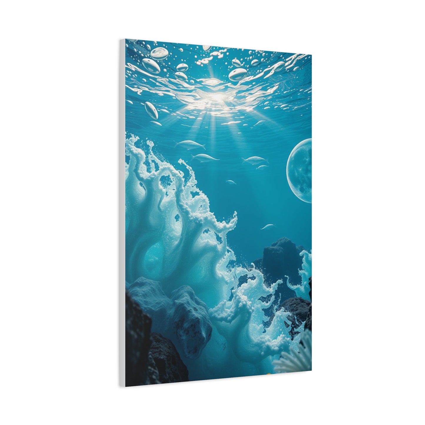 Cerulean Dreamscape Artwork Wall Art & Canvas Print