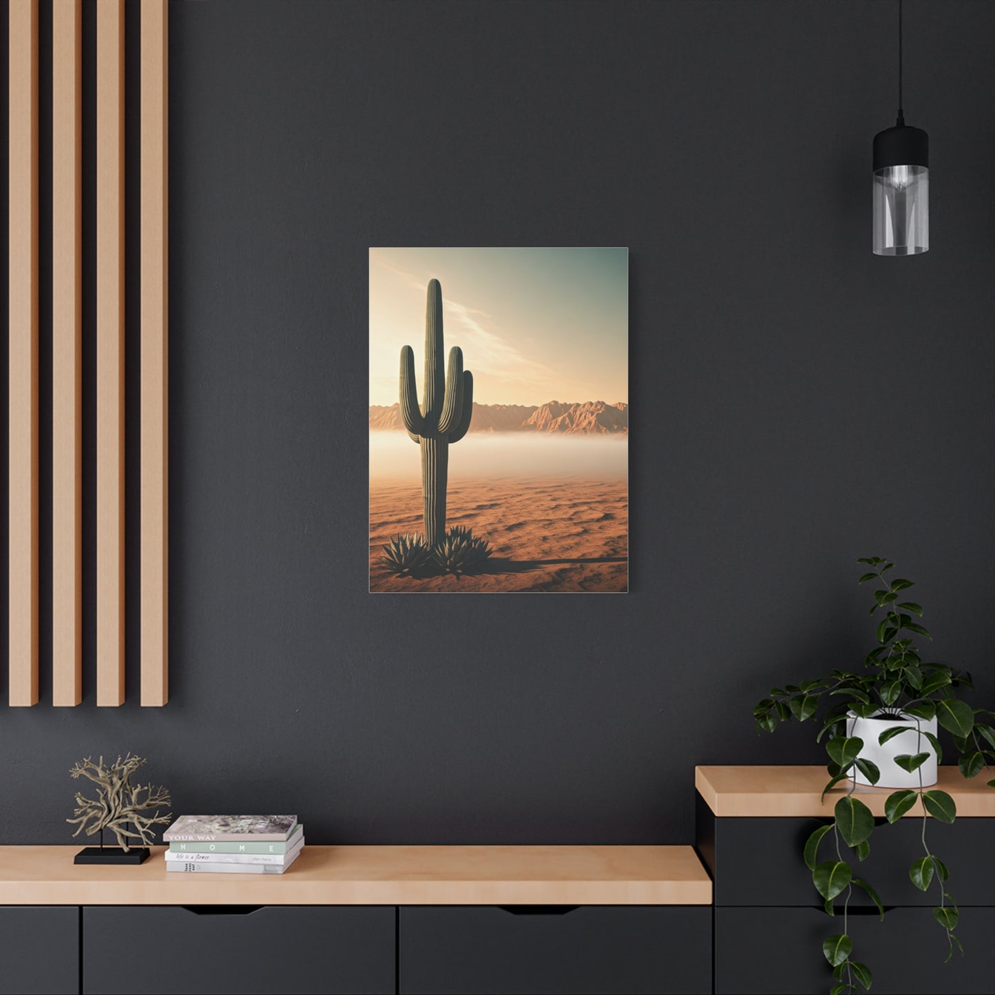 Sunrise Saguaro Desert Horizon Wall Art & Canvas Prints