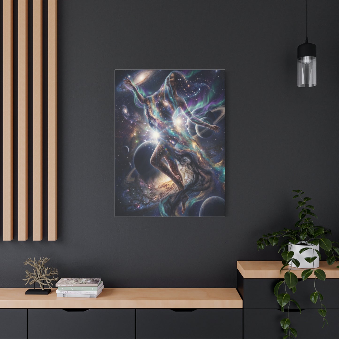 Celestial Cosmic Figure Wall Art & Canvas Print