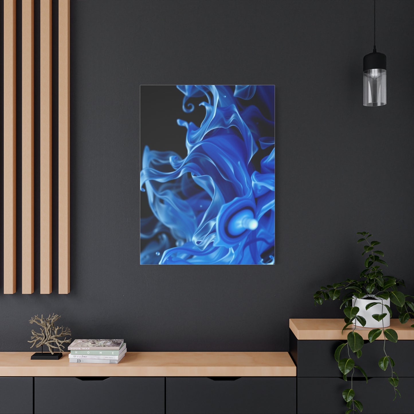 Collection Black, White & Blue Art Art Wall Art & Canvas Print