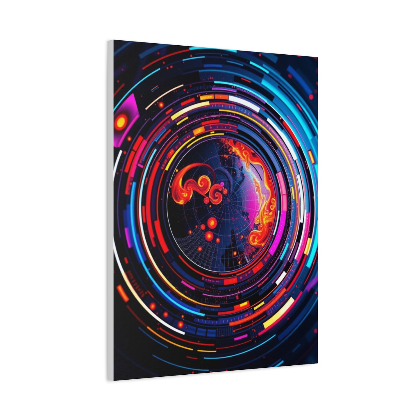 Vision Circular Abstract Art Art Wall Art & Canvas Print