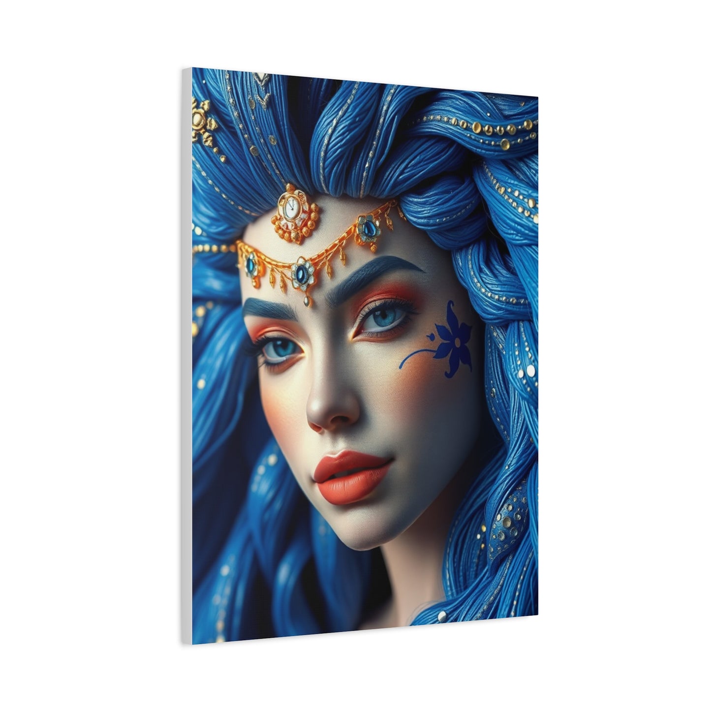 Blue & Gold Art Luxury Canvas Wall Art & Canvas Print