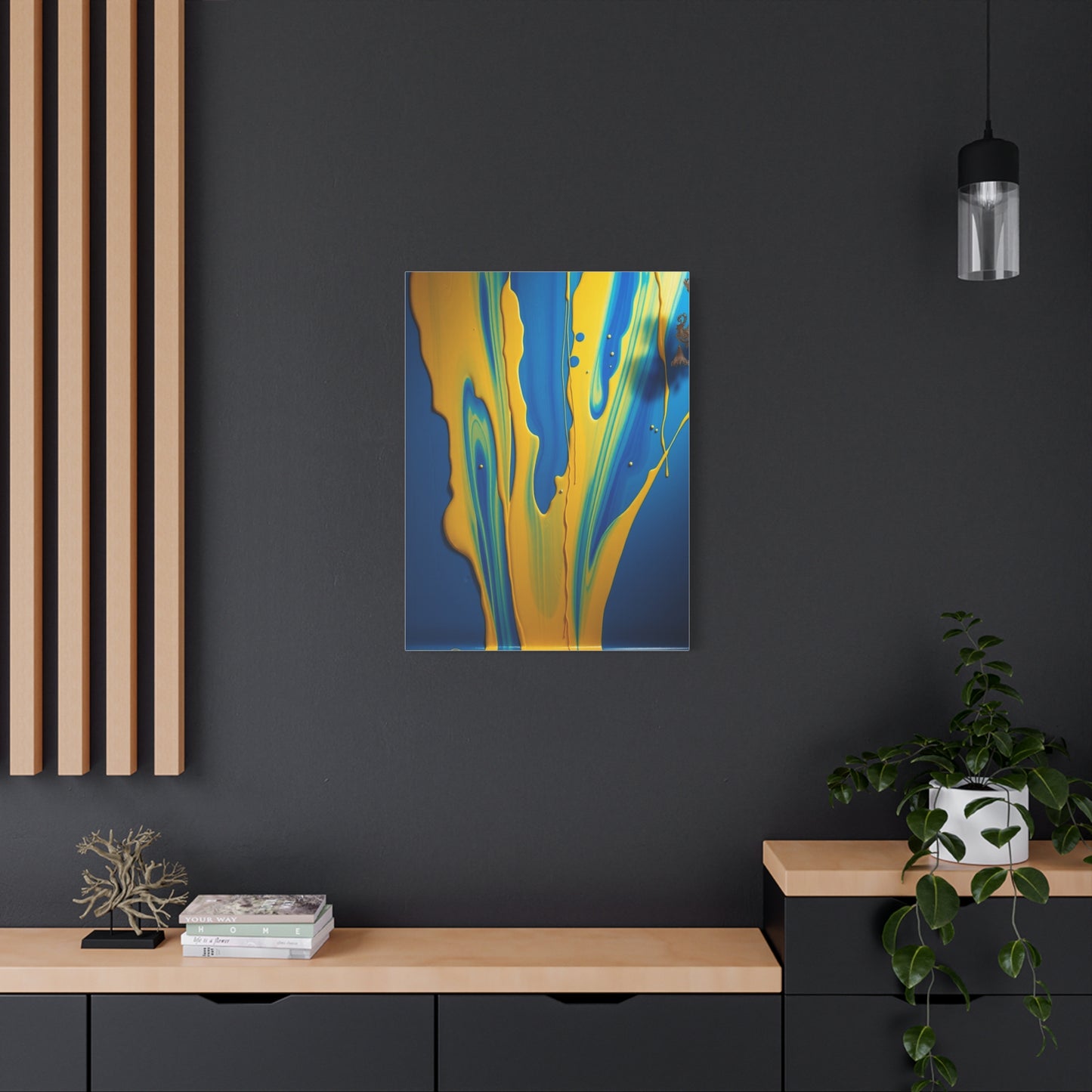 Blue & Yellow Art Supreme Gallery Wall Art & Canvas Print
