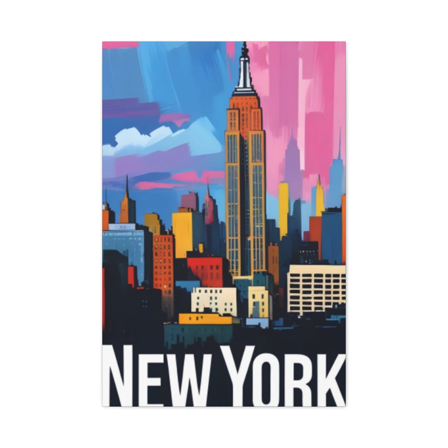 Colorful NYC Skyline Wall Art & Canvas Prints