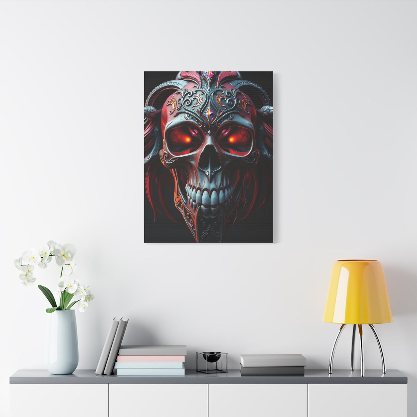 Supreme 3D Trippy Skull Art By Ali Gulec Art Collection Wall Art & Canvas Print