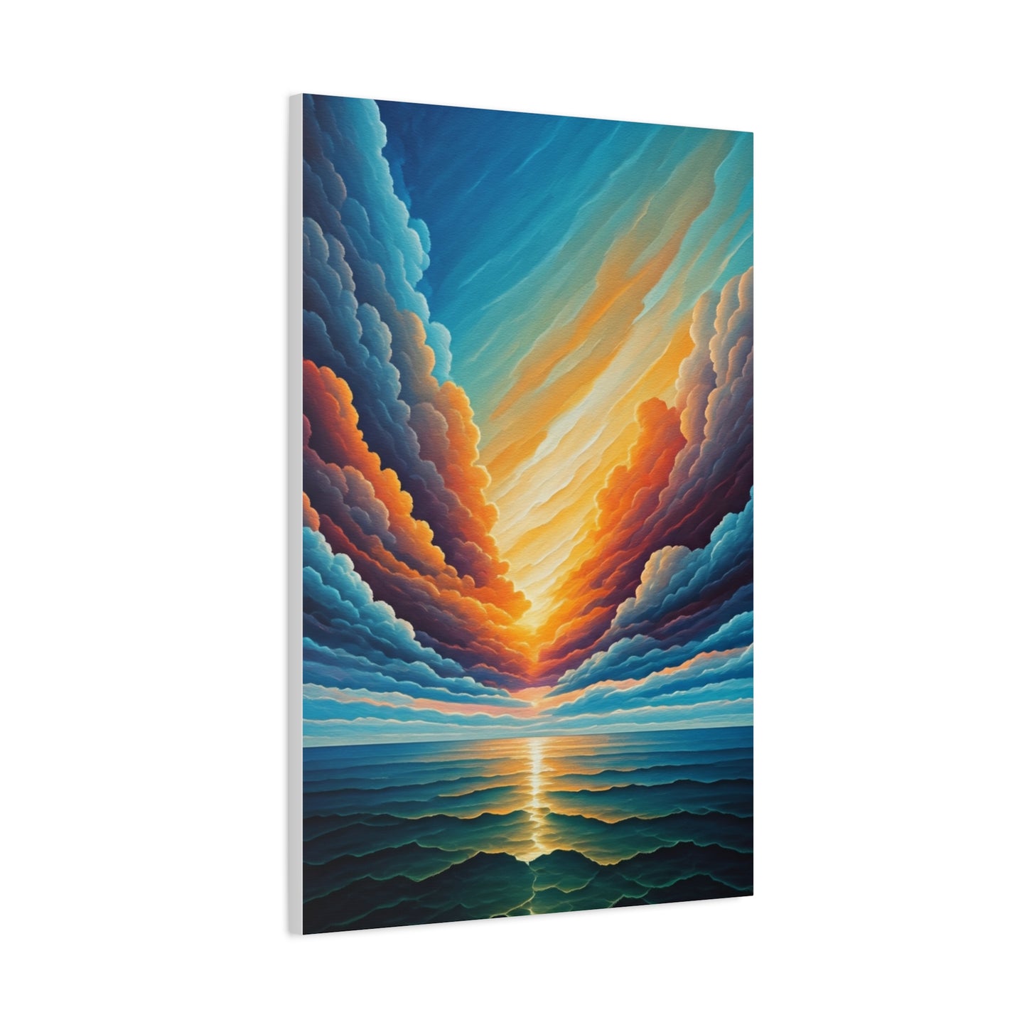 Radiant Horizon Reflection Wall Art & Canvas Print