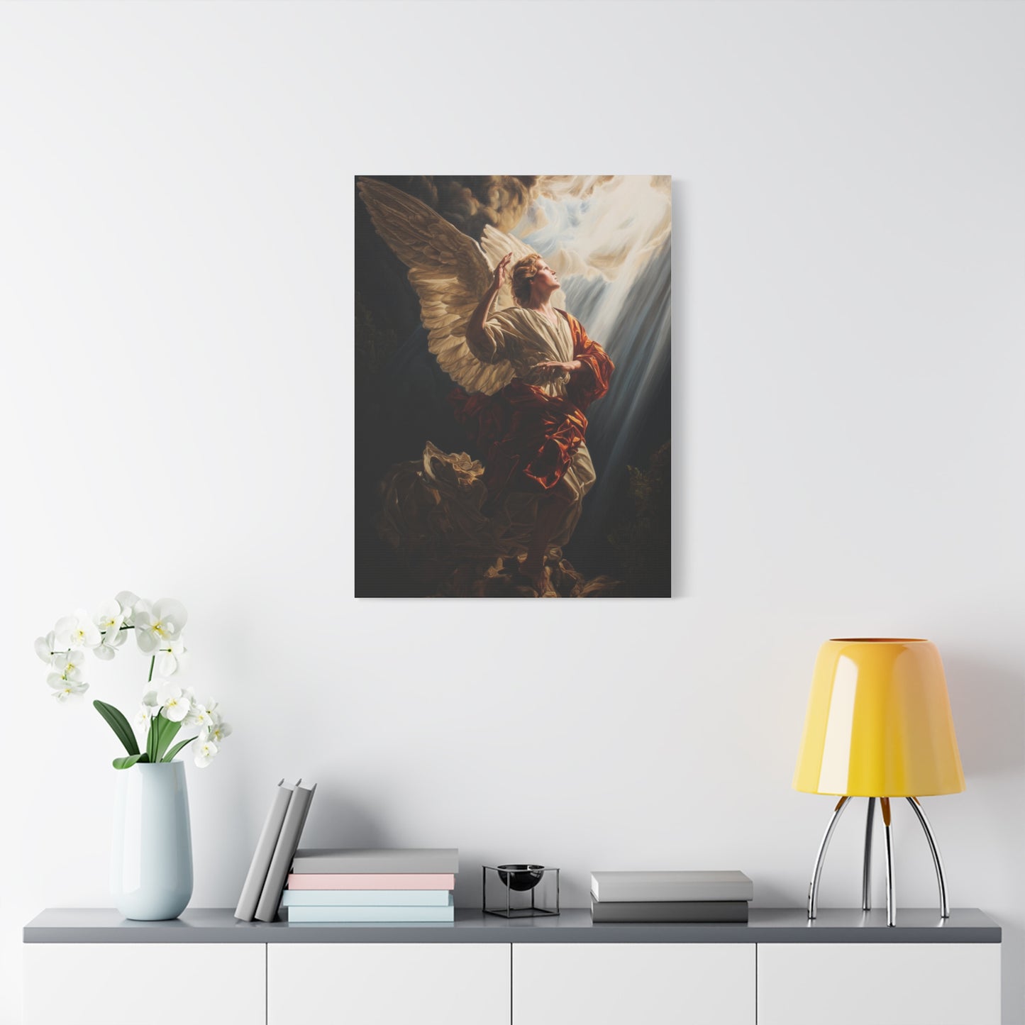 Michelangelo-inspired Angel Wall Art & Canvas Print