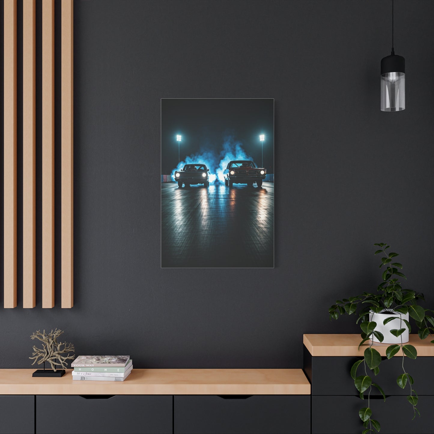 Twin Blower Launch Camaro vs Firebird Wall Art & Canvas Prints