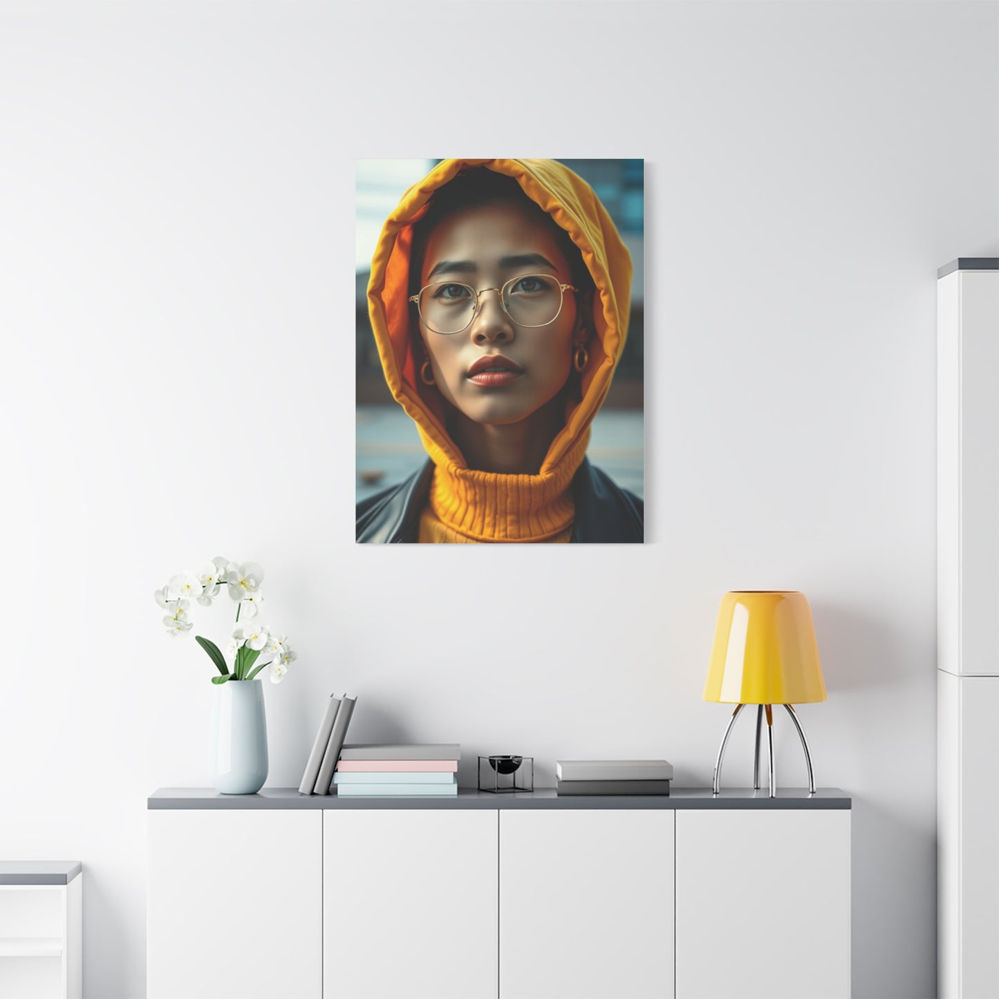 Lustrous Marigold Mural Wall Art & Canvas Print